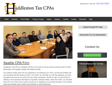 Tablet Screenshot of huddlestontaxcpas.com